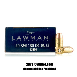 Image of Speer 40 Cal Ammo - 50 Rounds of 180 Grain TMJ Ammunition