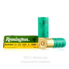 Image of Remington 12 ga Ammo - 5 Rounds of 00 Buck Ammunition