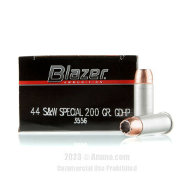 Blazer 44 S&W Special  Ammo - 1000 Rounds of 200 Grain JHP Ammunition