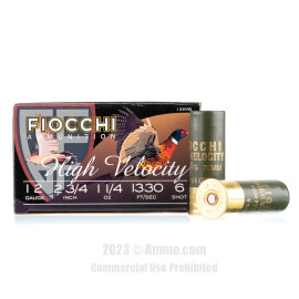 Image of Fiocchi 12 Gauge Ammo - 25 Rounds of 1-1/4 oz. #6 Shot Ammunition