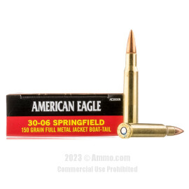 Image of Federal 30-06 Ammo - 20 Rounds of 150 Grain FMJ-BT Ammunition