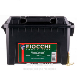 Image of Fiocchi 223 Rem Ammo - 200 Rounds of 40 Grain V-MAX Ammunition