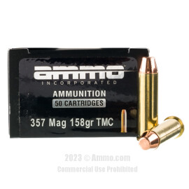 Ammo Inc. 357 Magnum Ammo - 50 Rounds of 158 Grain TMJ Ammunition