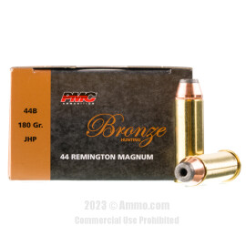 Image of PMC Bronze 44 Magnum Ammo - 500 Rounds of 180 Grain JHP Ammunition