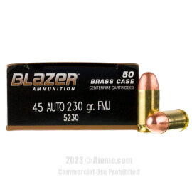 Image of Blazer 45 ACP Ammo - 1000 Rounds of 230 Grain FMJ Ammunition
