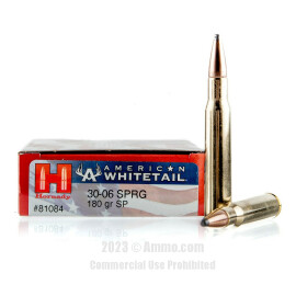 Image of Hornady American Whitetail 30-06 Ammo - 200 Rounds of 180 Grain InterLock SP Ammunition