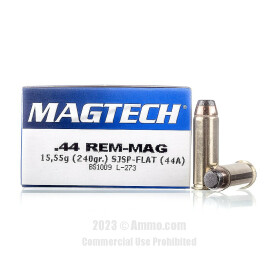 Magtech 44 Magnum Ammo - 1000 Rounds of 240 Grain SJSP Ammunition