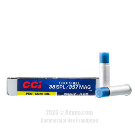 Image of CCI 38 Special Ammo - 10 Rounds of 100 Grain #9 Shot (Lead) Ammunition