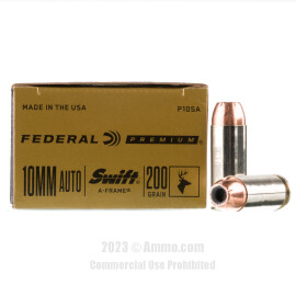Image of Federal 10mm Ammo - 20 Rounds of 200 Grain A-Frame Ammunition