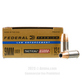 Image of Federal 9mm Ammo - 1000 Rounds of 124 Grain JHP Ammunition