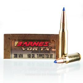 Image of Barnes 308 Win Ammo - 20 Rounds of 168 Grain TTSX Ammunition