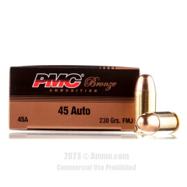 Image of PMC 45 ACP Ammo - 50 Rounds of 230 Grain FMJ Ammunition