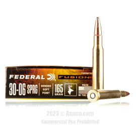 Image of Federal 30-06 Ammo - 20 Rounds of 165 Grain Fusion Ammunition