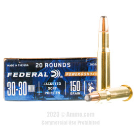 Image of Federal 30-30 Ammo - 20 Rounds of 150 Grain SP Ammunition
