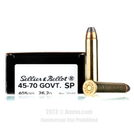Image of Sellier & Bellot 45-70 Government Ammo - 20 Rounds of 405 Grain SP Ammunition
