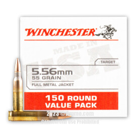 Image of Winchester USA 5.56x45 Ammo - 600 Rounds of 55 Grain FMJ Ammunition