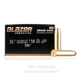 Image of Blazer 357 Magnum Ammo - 50 Rounds of 158 Grain JHP Ammunition
