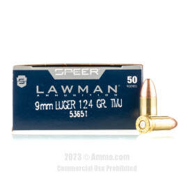 Image of Speer 9mm Ammo - 50 Rounds of 124 Grain TMJ Ammunition