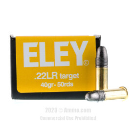 Image of Eley 22 LR Ammo - 500 Rounds of 40 Grain LRN Ammunition