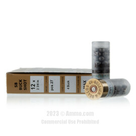 Image of Sellier and Bellot 12 Gauge Ammo - 10 Rounds of 1-1/4 oz. #4 Buck Ammunition