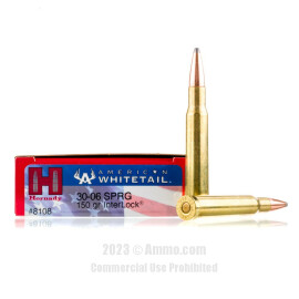 Image of Hornady American Whitetail 30-06 Ammo - 20 Rounds of 150 Grain SP Ammunition