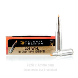 Image of Federal Vital-Shok 308 Win Ammo - 20 Rounds of 180 Grain Trophy Bonded Tip Ammunition