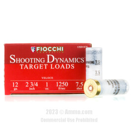 Image of Fiocchi Shooting Dynamics 12 Gauge Ammo - 250 Rounds of 1 oz. #7-1/2 Shot Ammunition