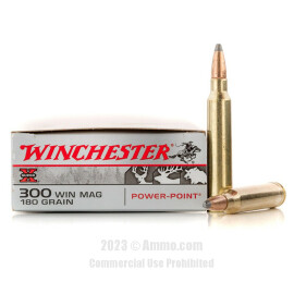 Image of Winchester Super-X 300 Win Mag Ammo - 20 Rounds of 180 Grain PP Ammunition