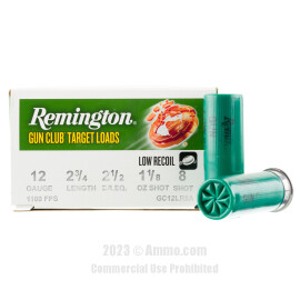 Image of Remington Gun Club Target Load 12 Gauge Ammo - 25 Rounds of 1-1/8 oz. #7-1/2 Shot Ammunition