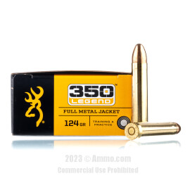 Image of Browning 350 Legend Ammo - 200 Rounds of 124 Grain FMJ Ammunition