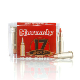 Image of Hornady 17 HM2 Ammo - 50 Rounds of 17 Grain V-MAX Ammunition