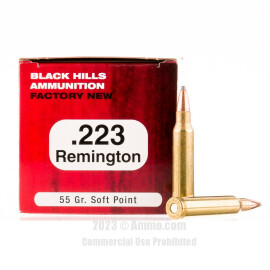 Image of Black Hills Ammunition 223 Rem Ammo - 50 Rounds of 55 Grain SP Ammunition