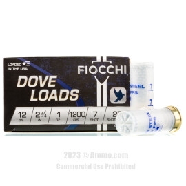 Image of Fiocchi 12 Gauge Ammo - 250 Rounds of 1 oz. #7 Steel Shot Ammunition