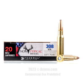 Image of Federal Non-Typical 308 Win Ammo - 20 Rounds of 150 Grain SP Ammunition