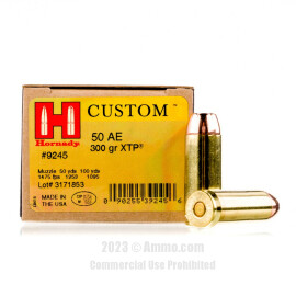 Hornady 50 Action Express Ammo - 200 Rounds of 300 Grain JHP...