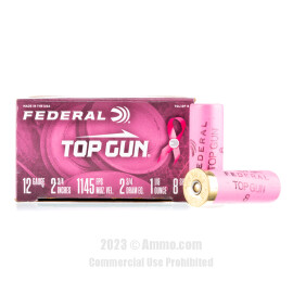 Image of Federal 12 ga Ammo - 250 Rounds of 1-1/8 oz. #8 Shot (Lead) Pink Hull Ammunition
