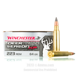 Image of Winchester Deer Season XP 223 Rem Ammo - 20 Rounds of 64 Grain Extreme Point Ammunition