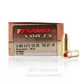 Image of Barnes VOR-TX 10mm Ammo - 20 Rounds of 155 Grain XPB Ammunition