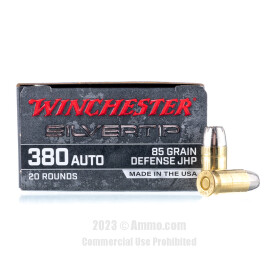 Image of Winchester Silvertip 380 ACP Ammo - 20 Rounds of 85 Grain JHP Ammunition