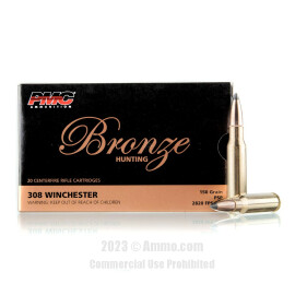 Image of PMC Bronze Hunting 308 Win Ammo - 800 Rounds of 150 Grain SP Ammunition