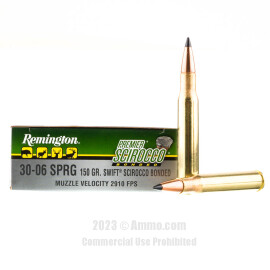 Image of Remington 30-06 Ammo - 20 Rounds of 150 Grain Scirocco Bonded Ammunition