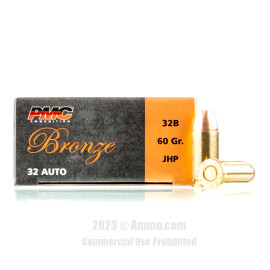 Image of PMC 32 ACP Ammo - 50 Rounds of 60 Grain JHP Ammunition