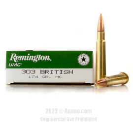 Image of Remington 303 British Ammo - 20 Rounds of 174 Grain MC Ammunition
