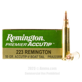 Image of Remington 223 Rem Ammo - 20 Rounds of 50 Grain Accutip Ammunition