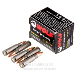 Wolf 7.62x39 Ammo - 1000 Rounds of 123 Grain FMJ Ammunition