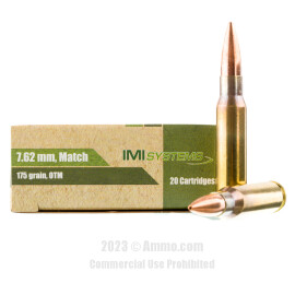 Image of IMI 7.62x51 Ammo - 20 Rounds of 175 Grain OTM Ammunition
