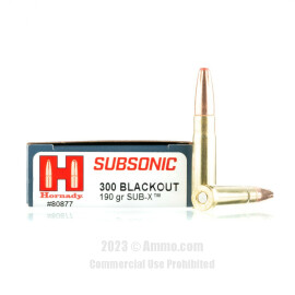Image of Hornady 300 Blackout Ammo - 200 Rounds of 190 Grain Subxonic Polymer Tipped Ammunition