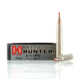 Image of Hornady Precision Hunter 30-06 Ammo - 20 Rounds of 178 Grain ELD-X Ammunition