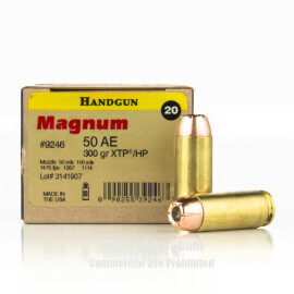 Image of Magnum Research 50 Action Express Ammo - 20 Rounds of 300 Grain JHP Ammunition