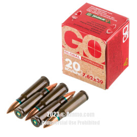 Image of Bulk 7.62x39 Ammo - 1000 Rounds of Bulk 122 Grain FMJ Ammunition from Arsenal